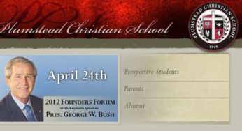 Spotlight - George W. Bush keynote for Plumstead Christian School